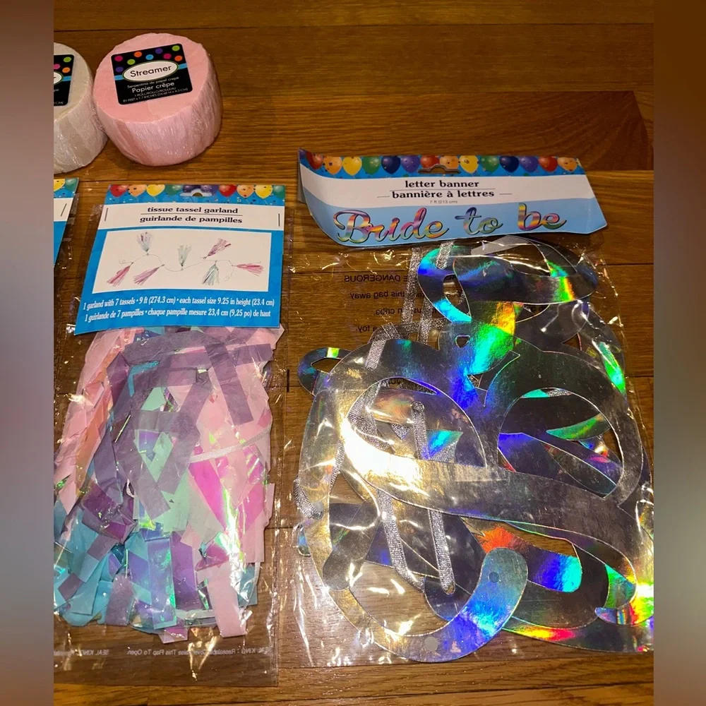 NEW (7) Piece Bride To Be Party Set